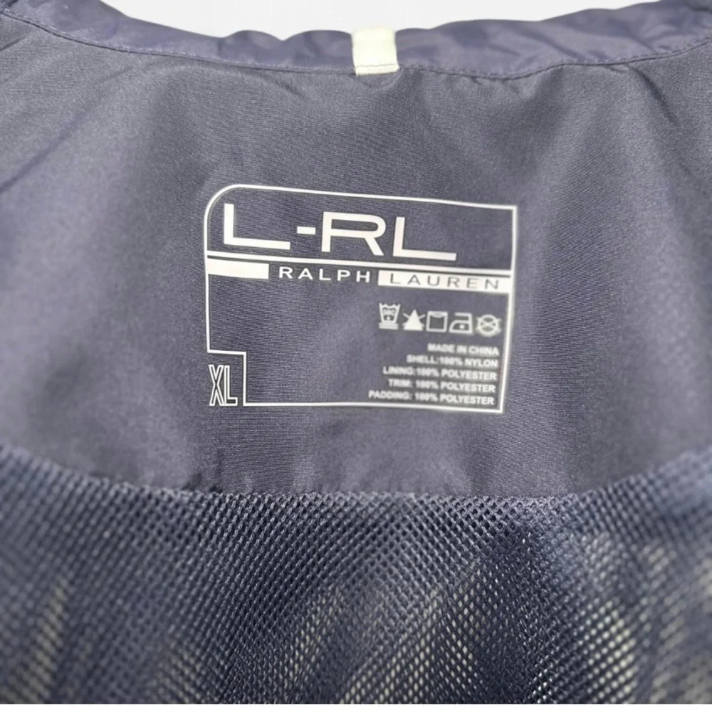 Lauren Ralph Lauren Vest Blue Nylon Performance Sport Mesh Lined Size XL